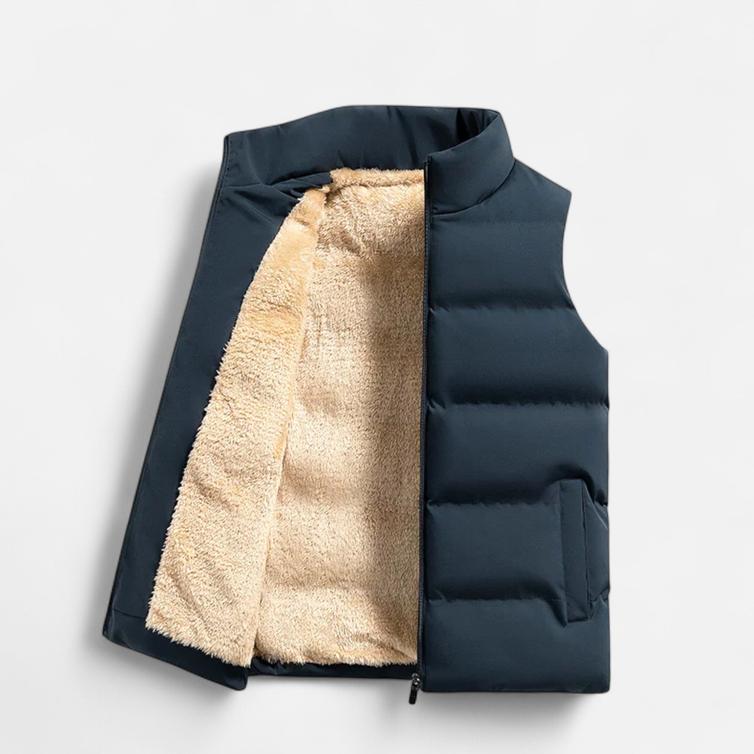 Padded Vest with Luxe Fleece Lining