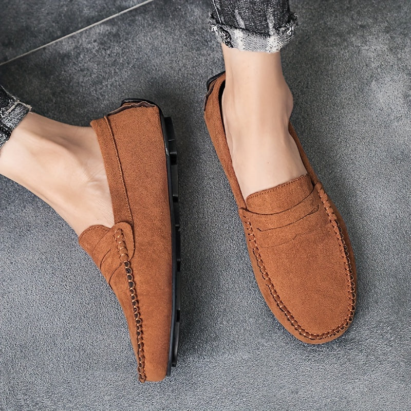 Suede Driving Loafers