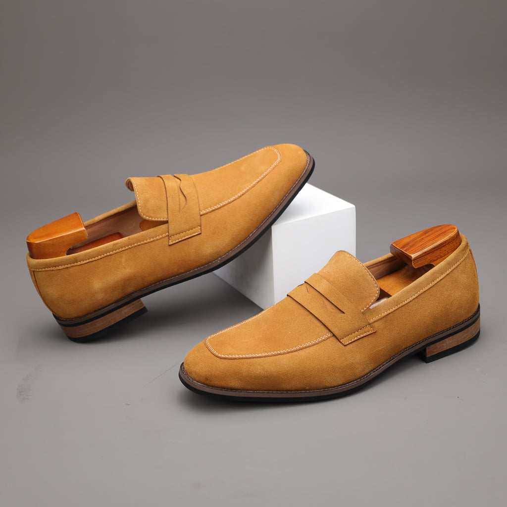 Premium Suede Penny Loafers