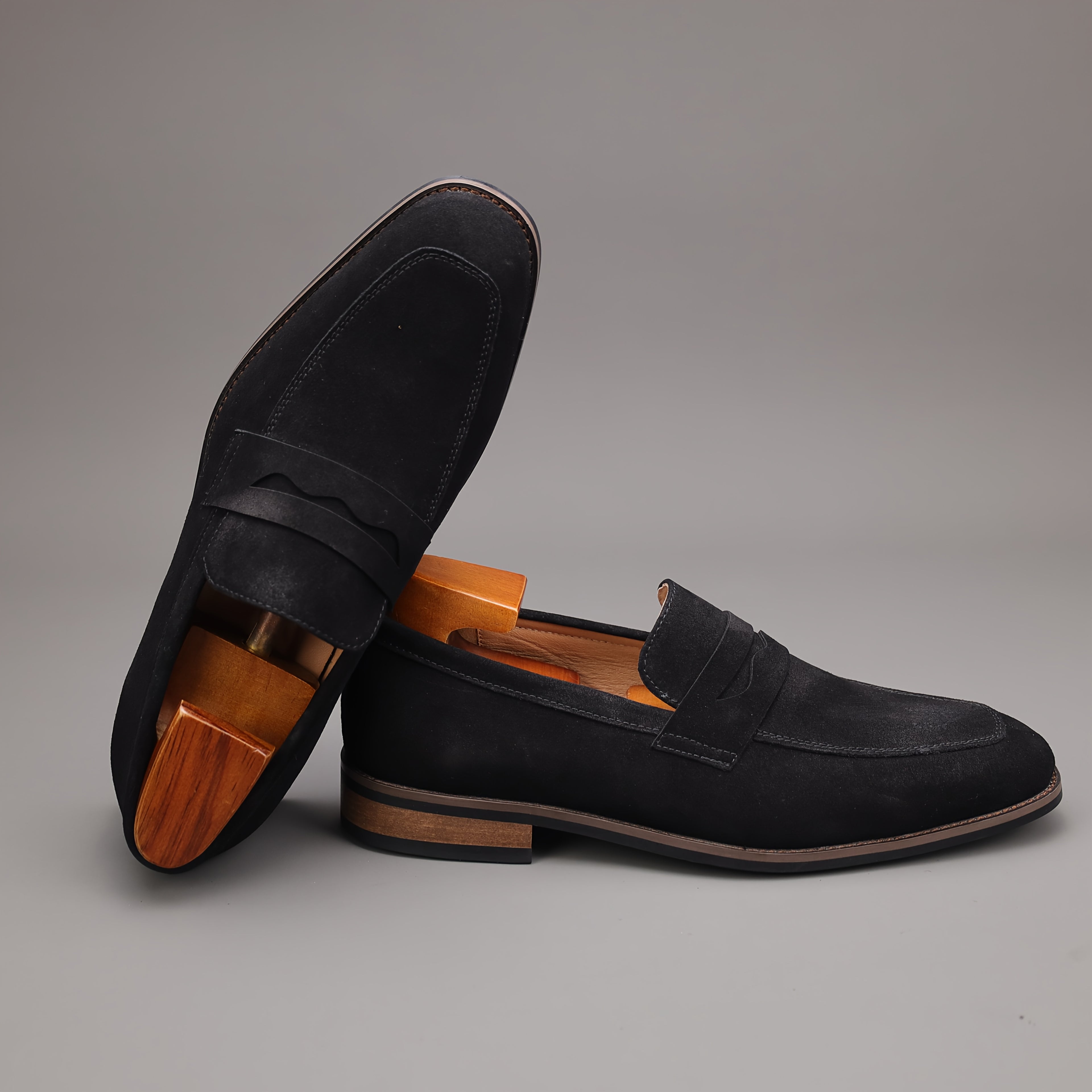Premium Suede Penny Loafers
