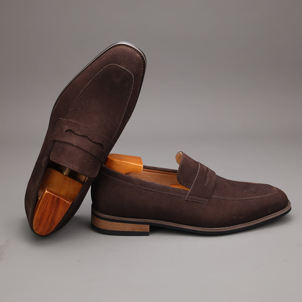 Premium Suede Penny Loafers