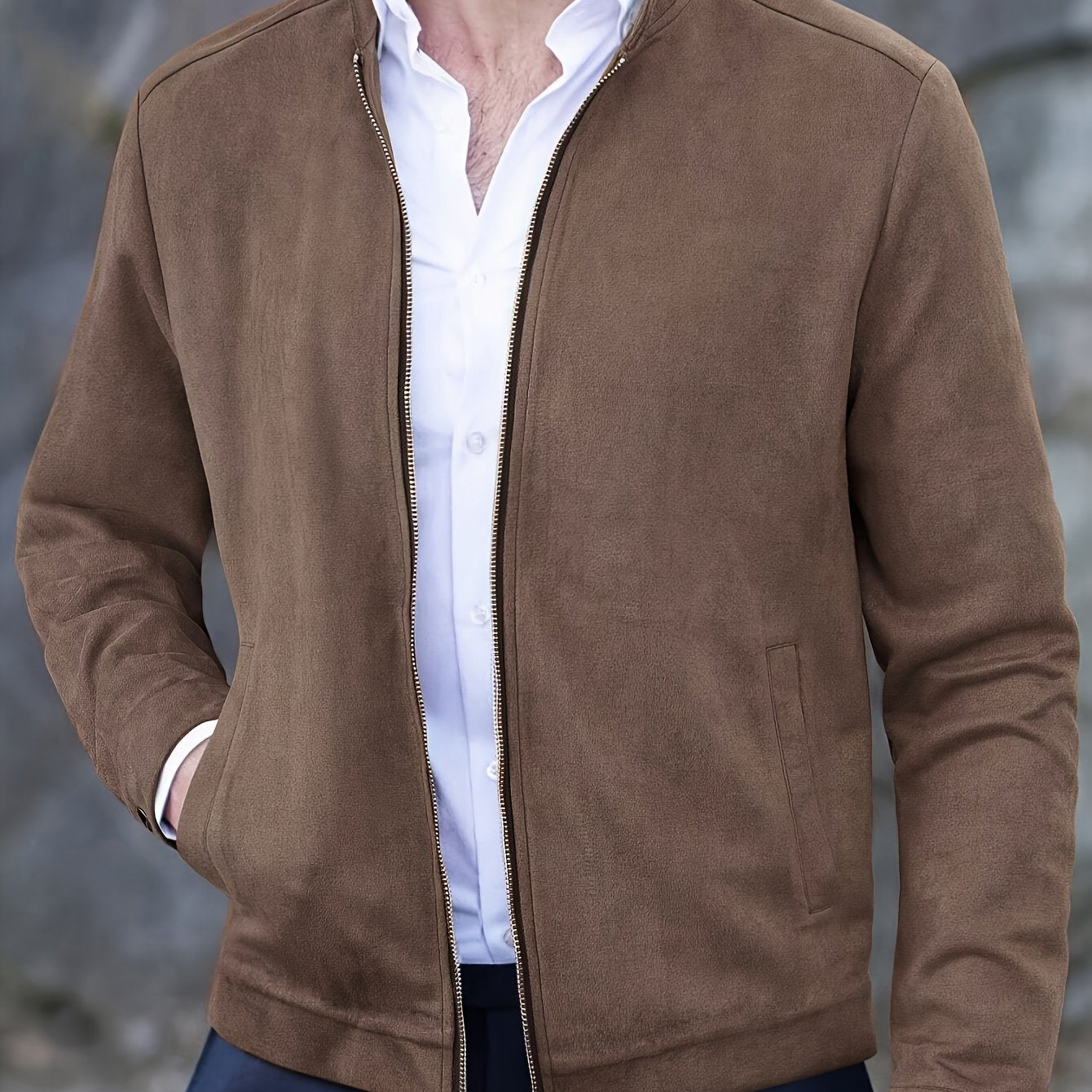 Tailored Lightweight Zip Jacket