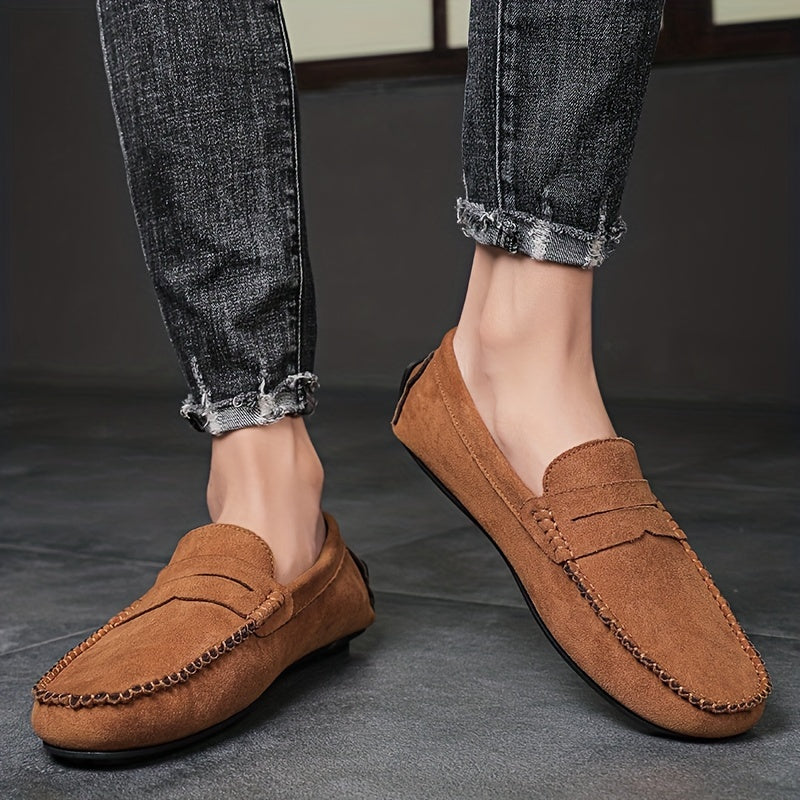 Suede Driving Loafers