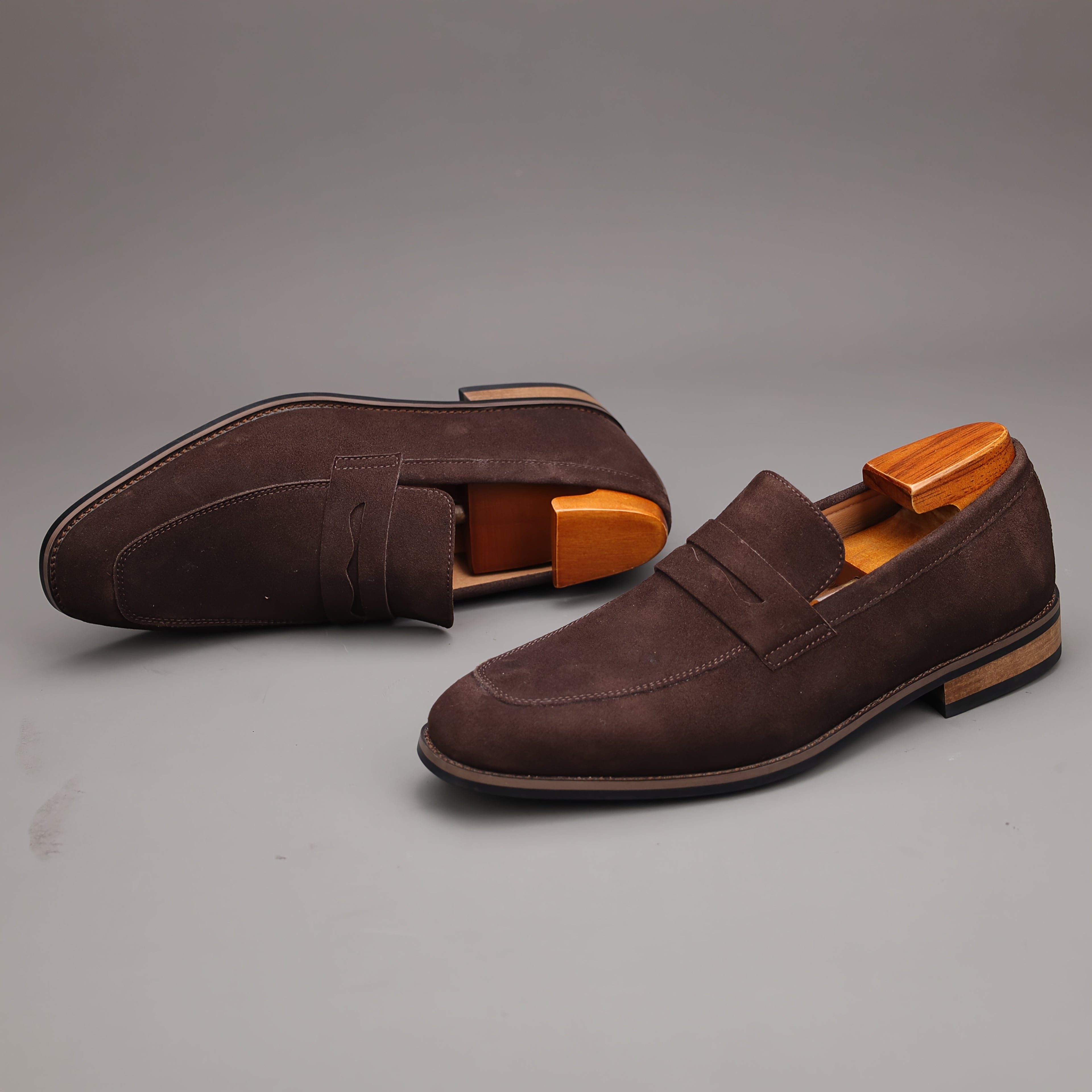 Premium Suede Penny Loafers
