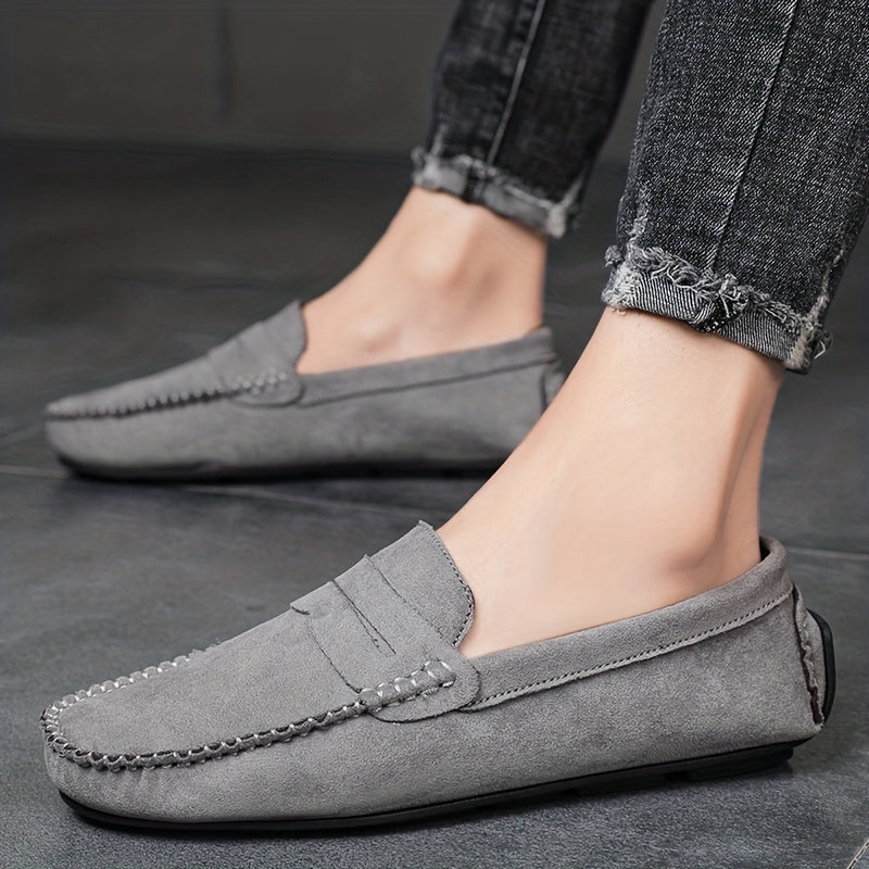 Suede Driving Loafers