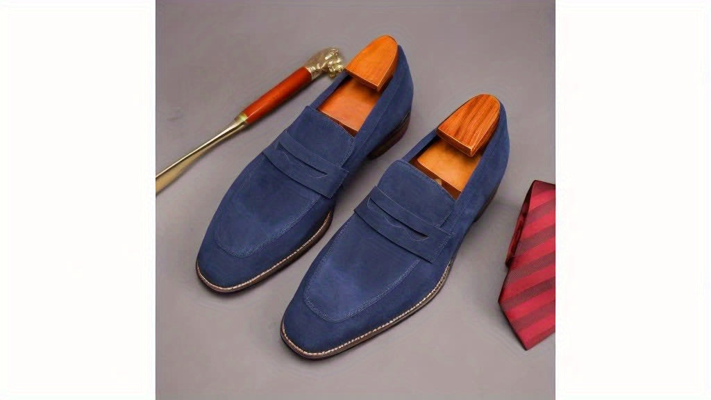 Premium Suede Penny Loafers