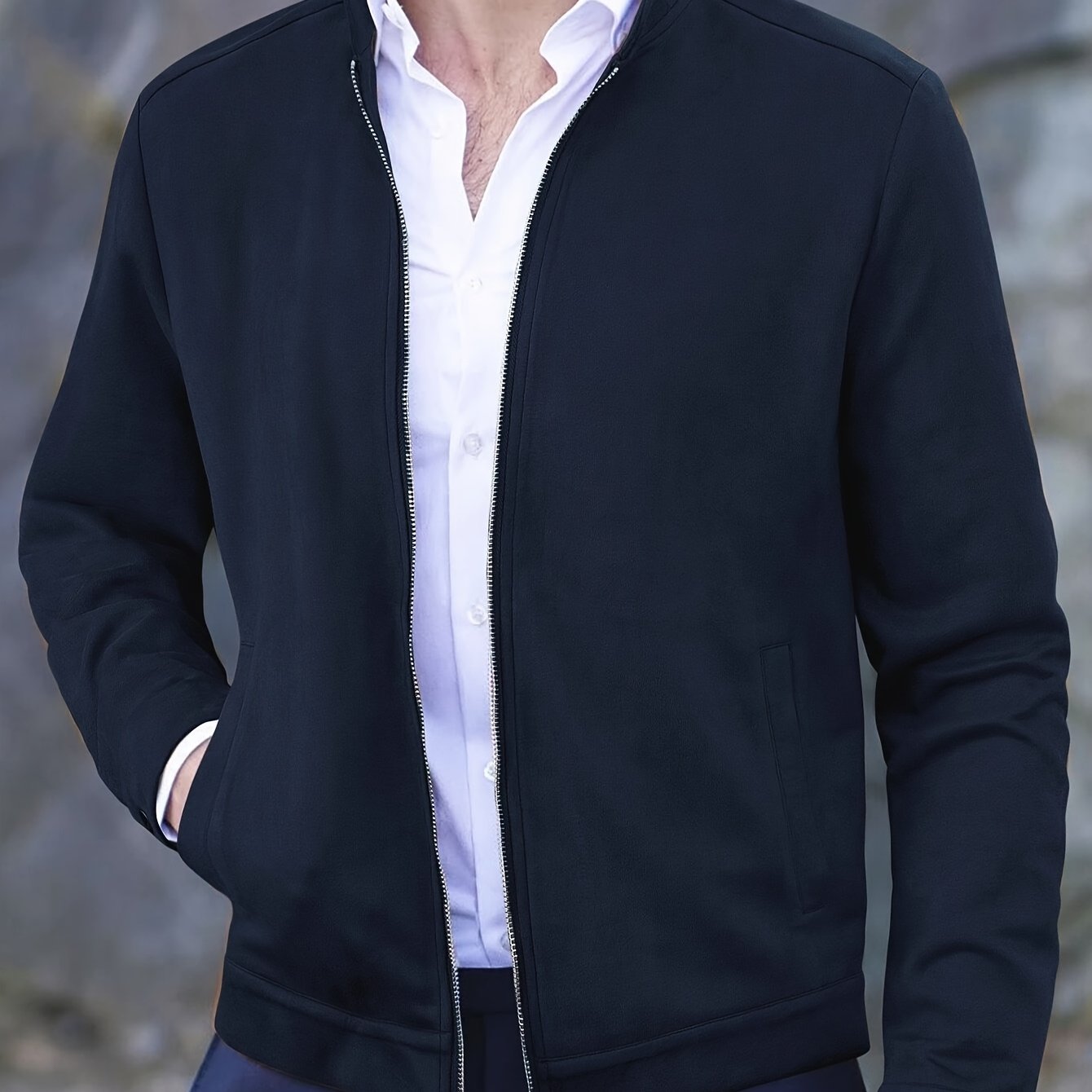 Tailored Lightweight Zip Jacket