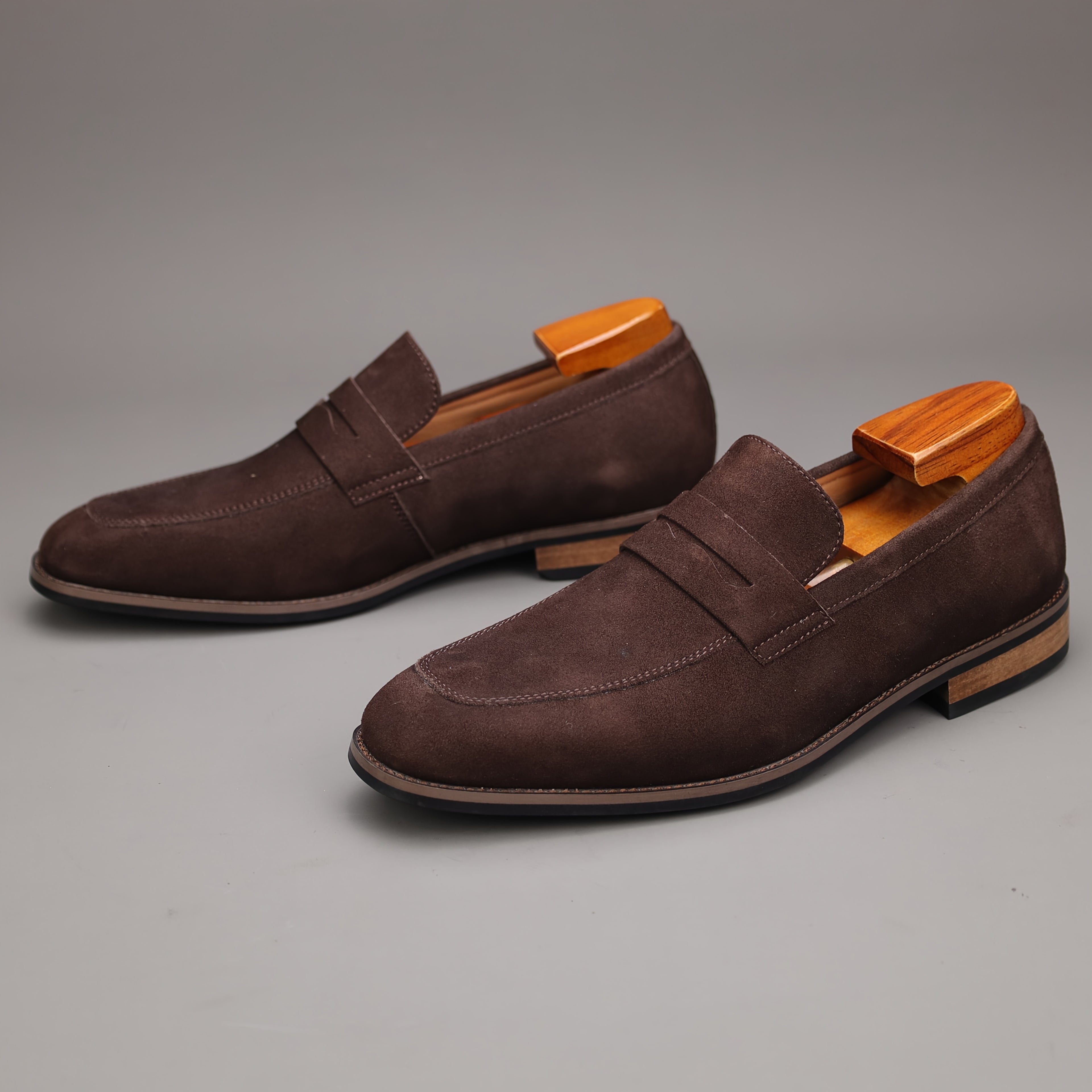 Premium Suede Penny Loafers