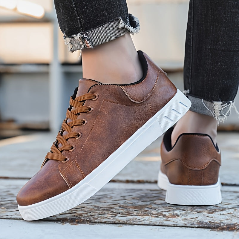 Premium Leather Low-Top Sneakers
