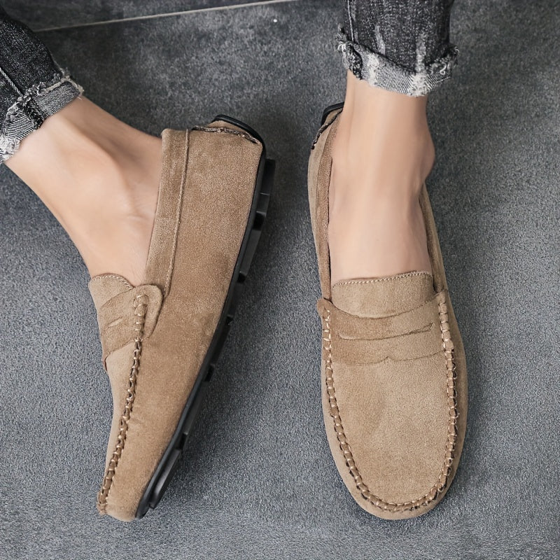 Suede Driving Loafers