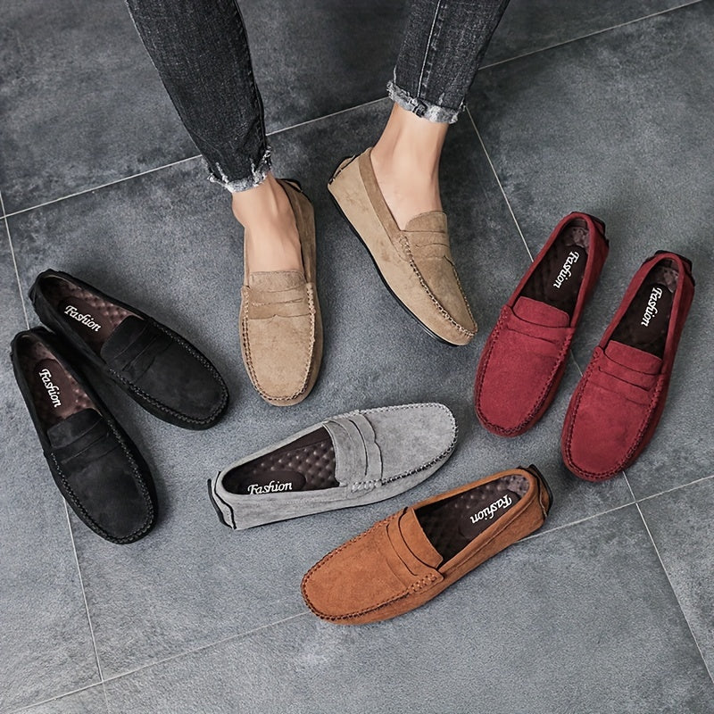 Suede Driving Loafers