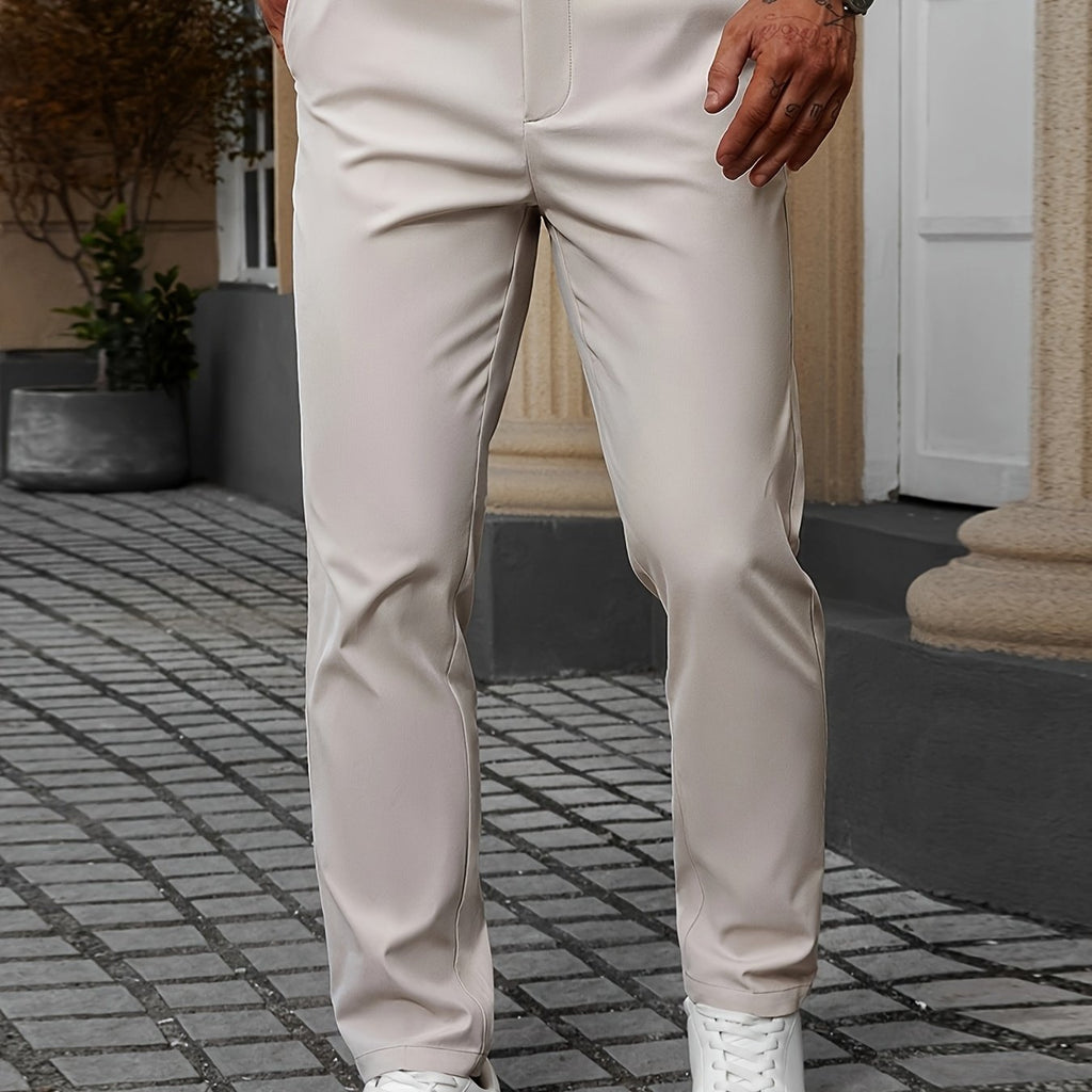 Tailored Stretch Cotton Trousers