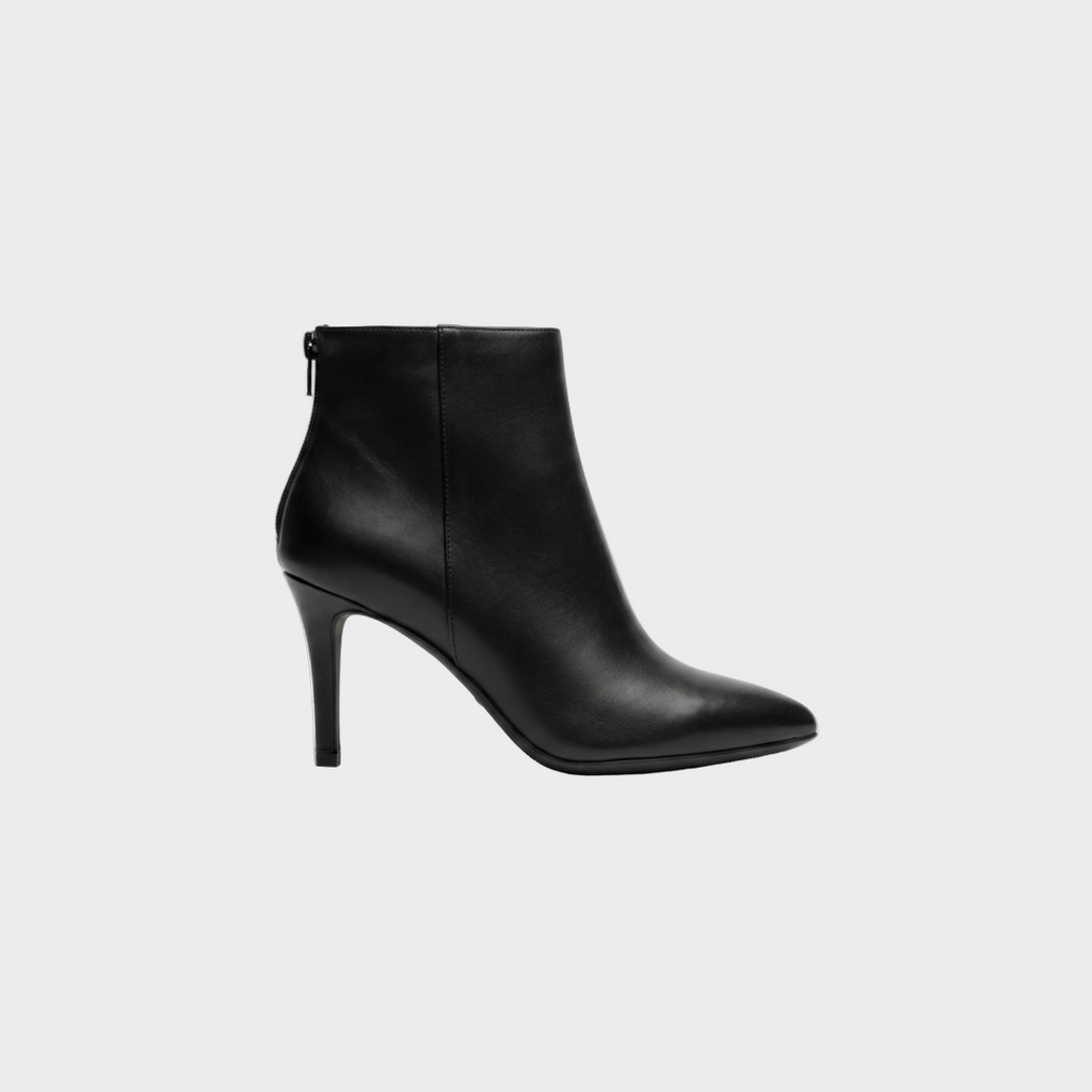 Sculpted Heeled Ankle Boots with Sleek Pointed Toe