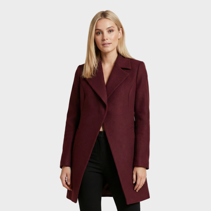 Tailored Long Wool Coat