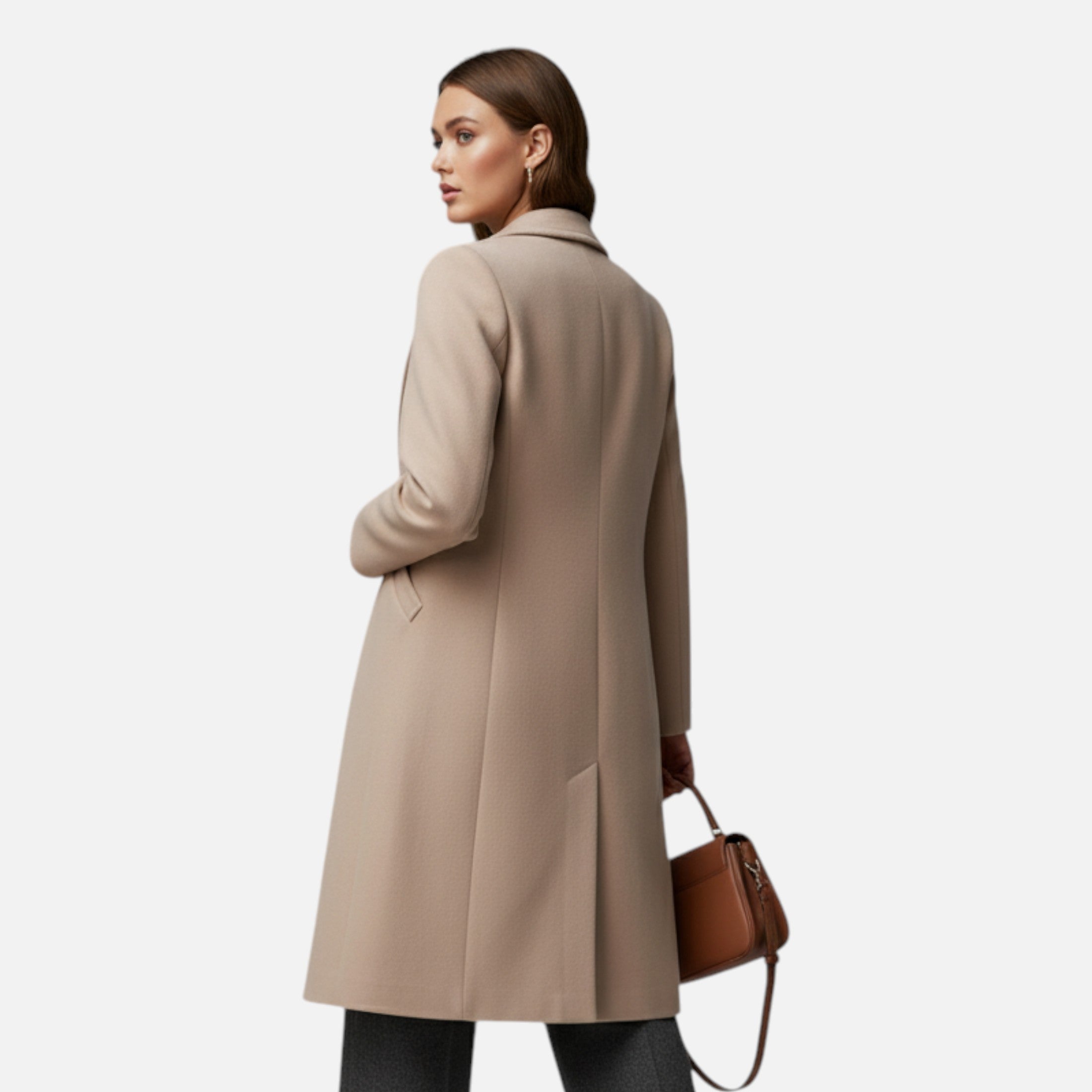Tailored Long Wool Overcoat
