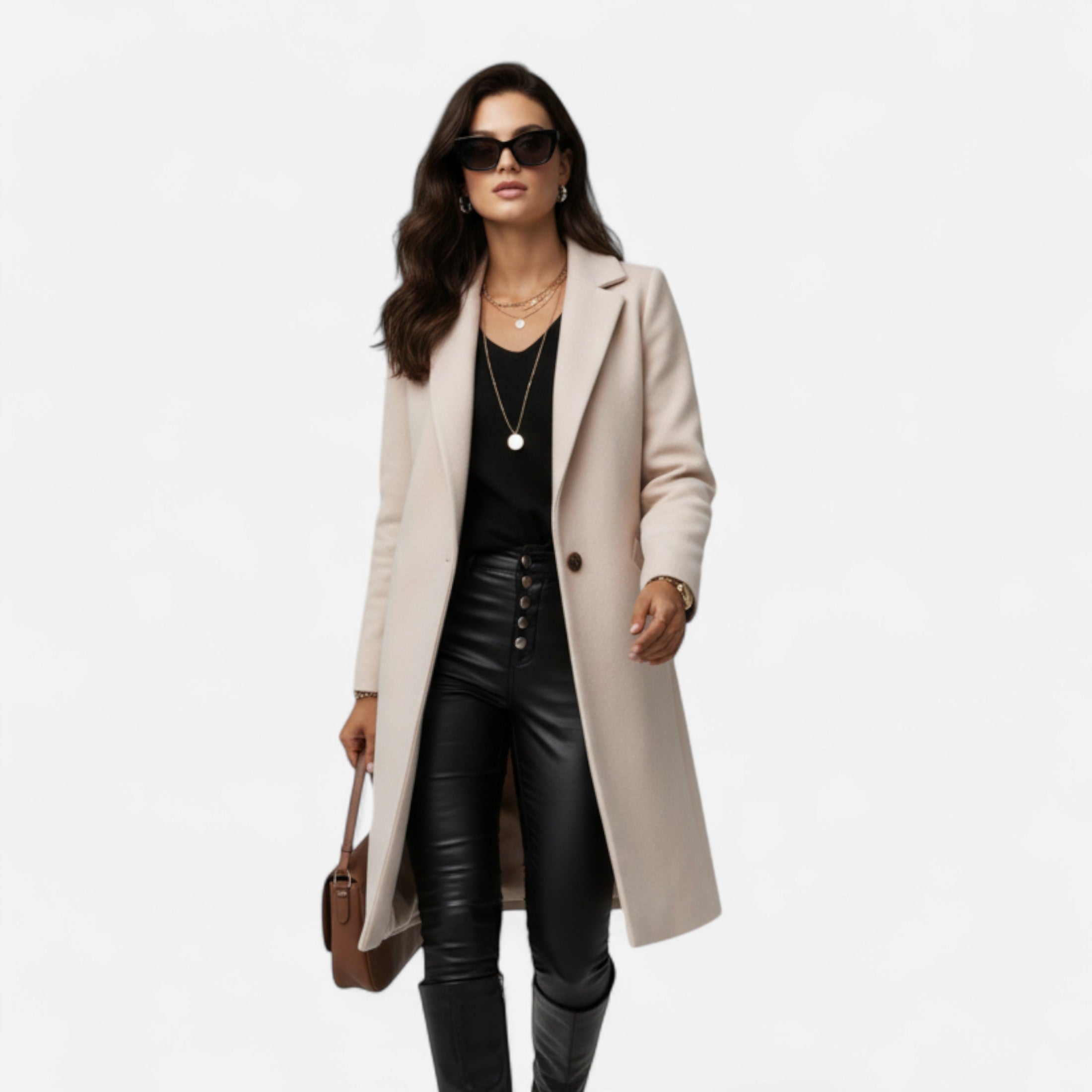 Tailored Long Wool Overcoat