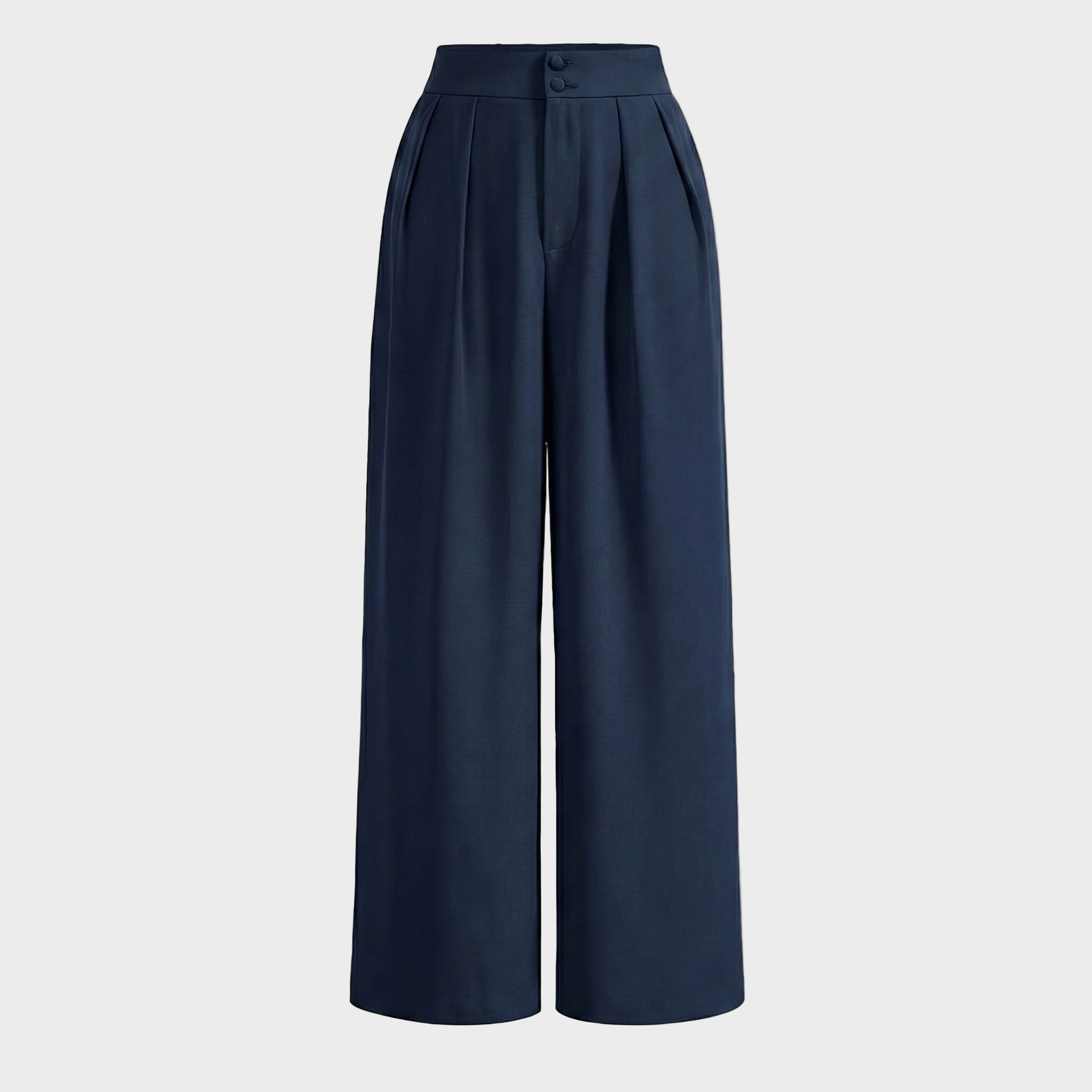 Tailored Wide-Leg Trousers with Refined Pleat Detailing