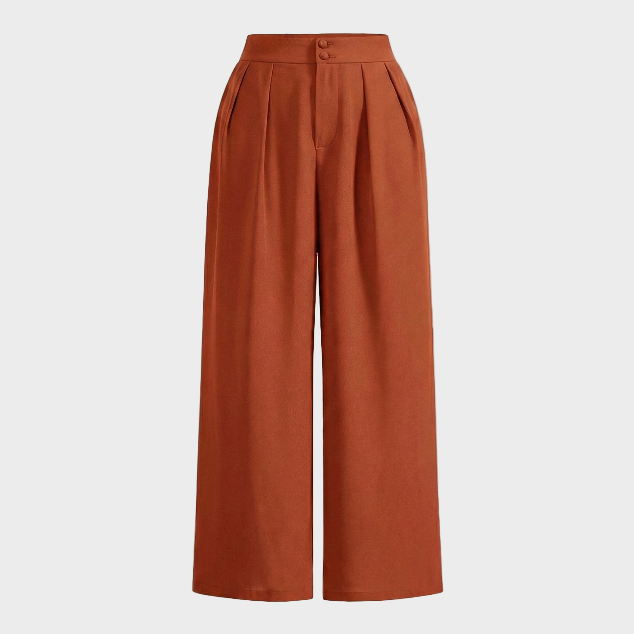 Tailored Wide-Leg Trousers with Refined Pleat Detailing