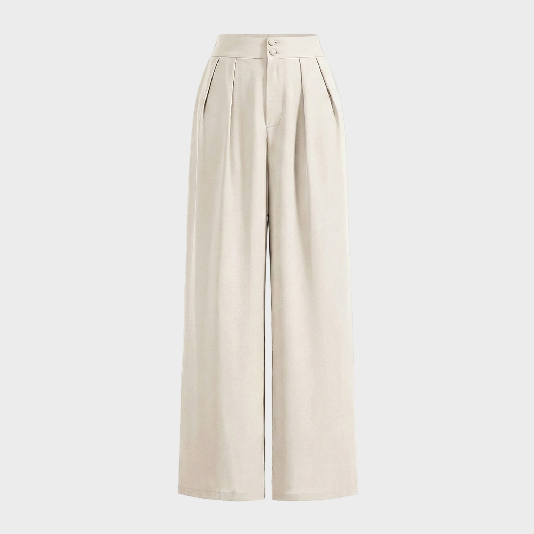 Tailored Wide-Leg Trousers with Refined Pleat Detailing