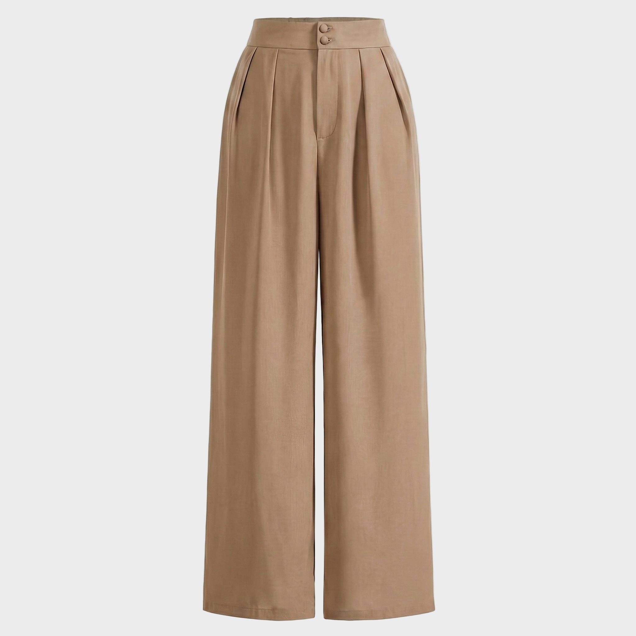 Tailored Wide-Leg Trousers with Refined Pleat Detailing