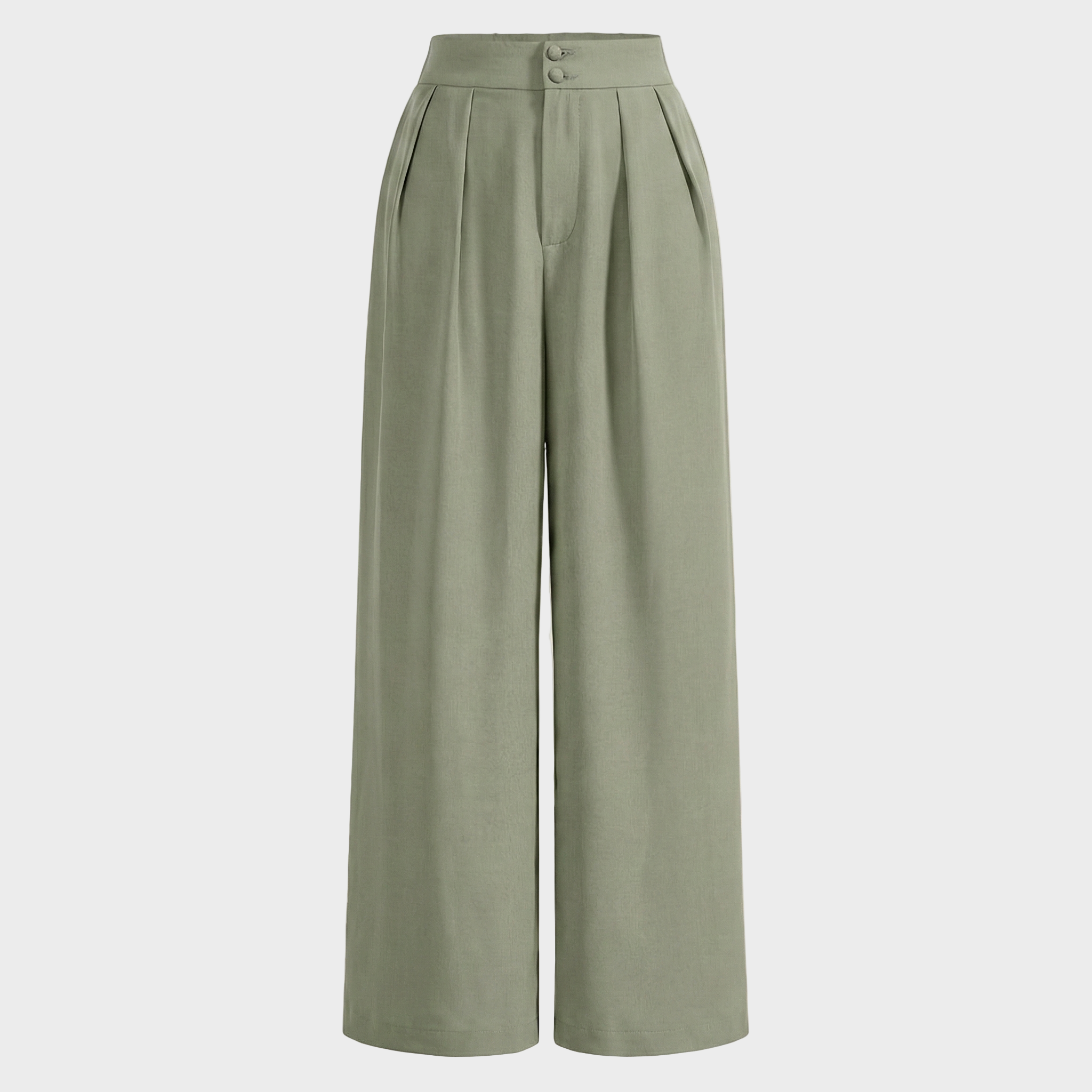 Tailored Wide-Leg Trousers with Refined Pleat Detailing