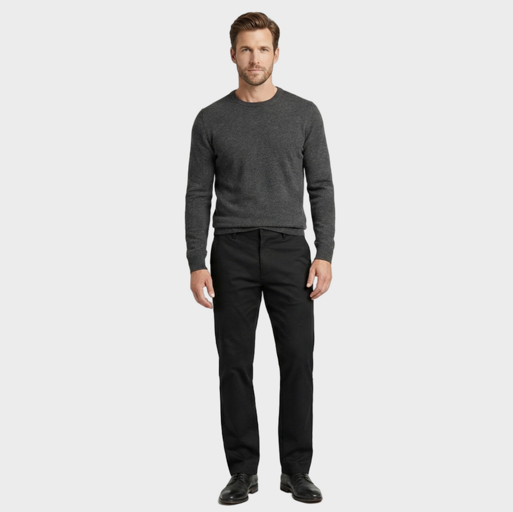 Tailored Cotton Twill Trousers