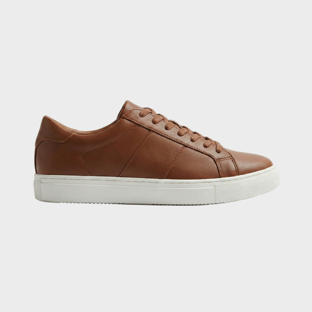 Premium Leather Low-Top Sneakers