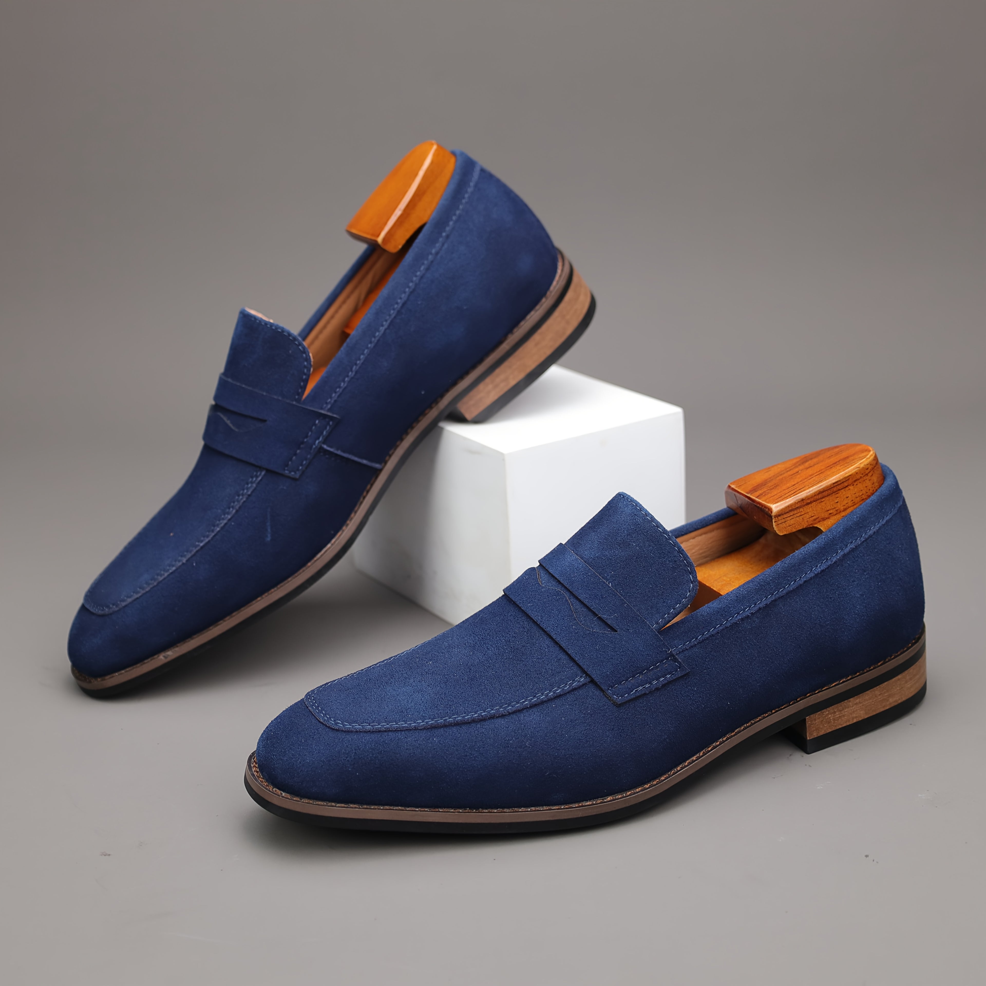 Premium Suede Penny Loafers