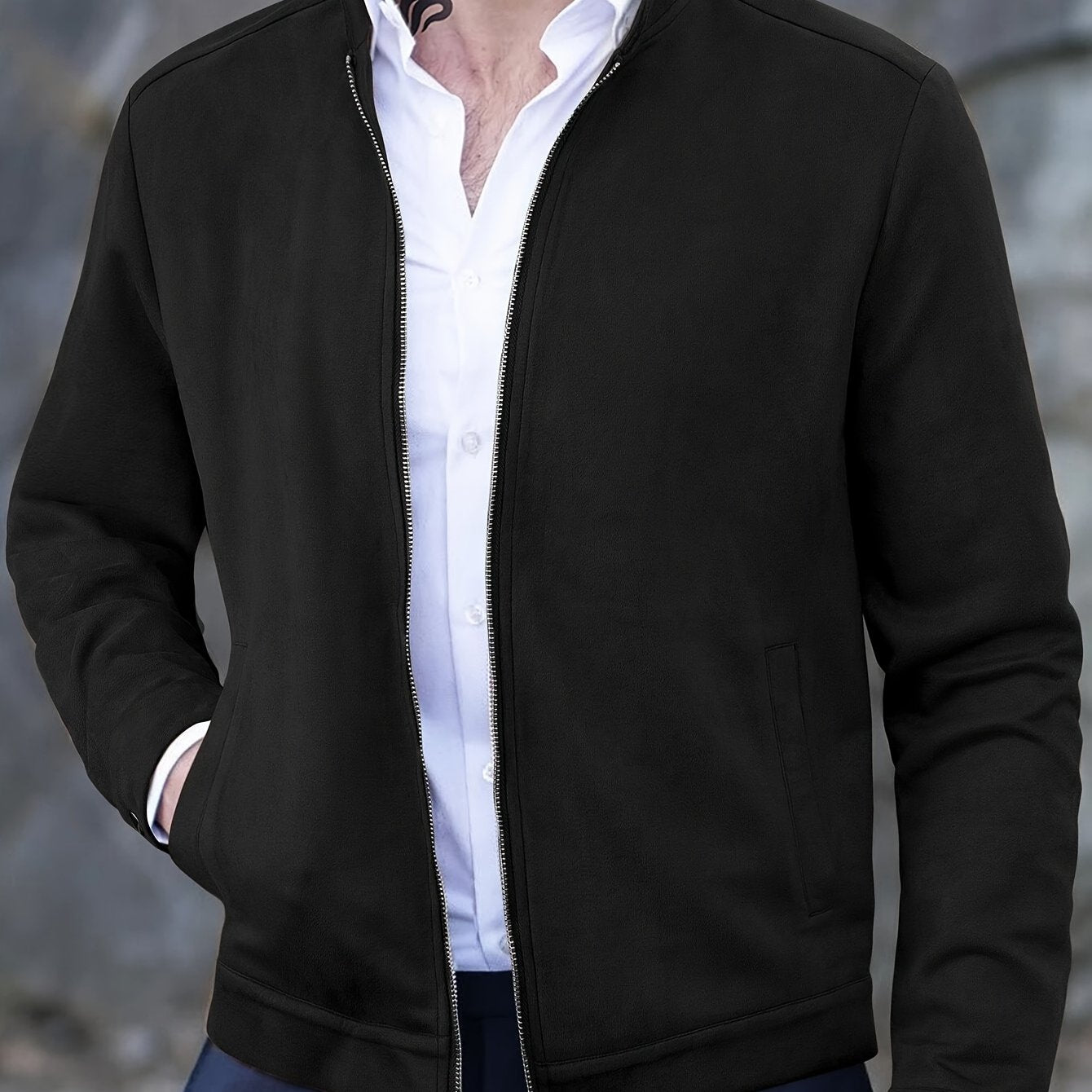 Tailored Lightweight Zip Jacket