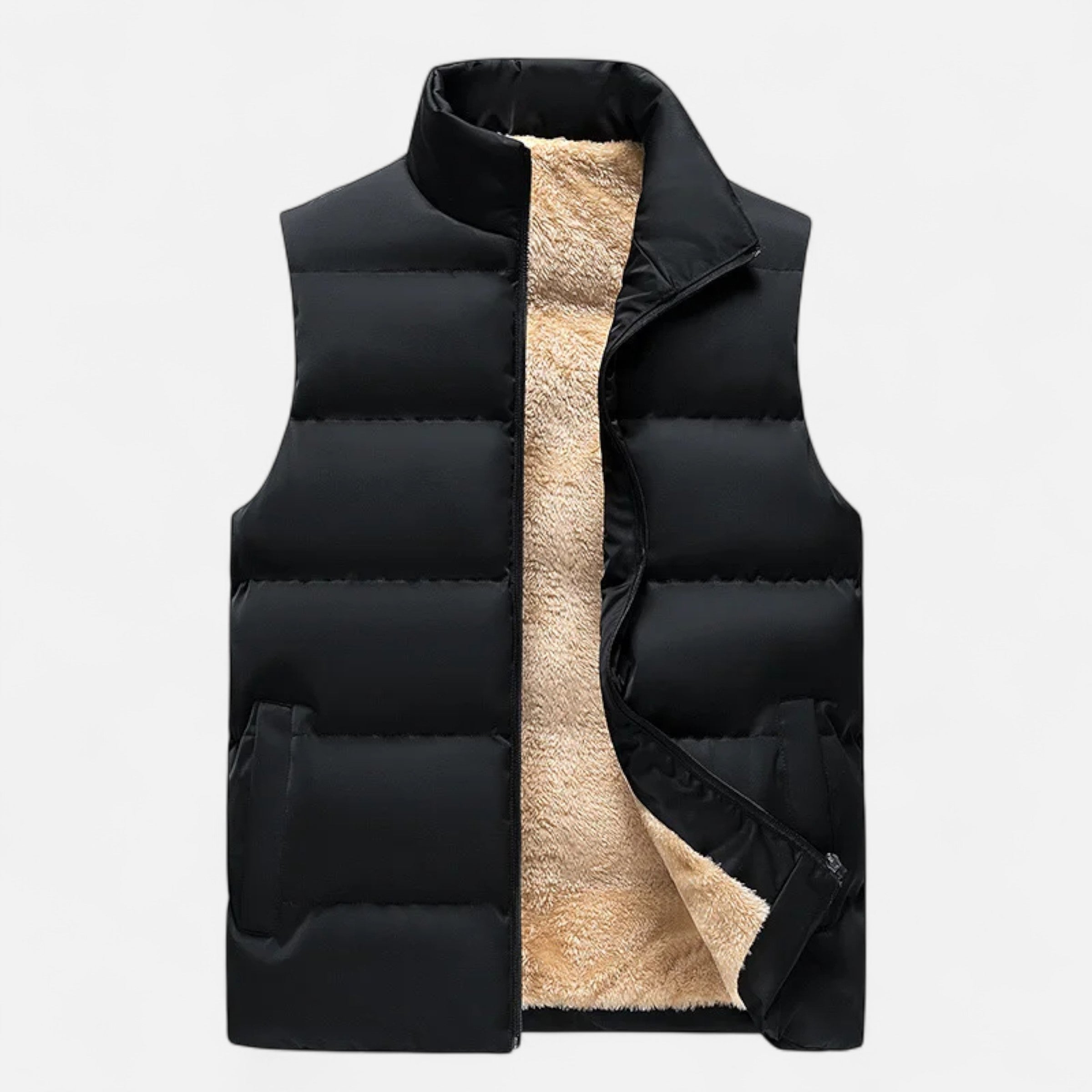 Padded Vest with Luxe Fleece Lining