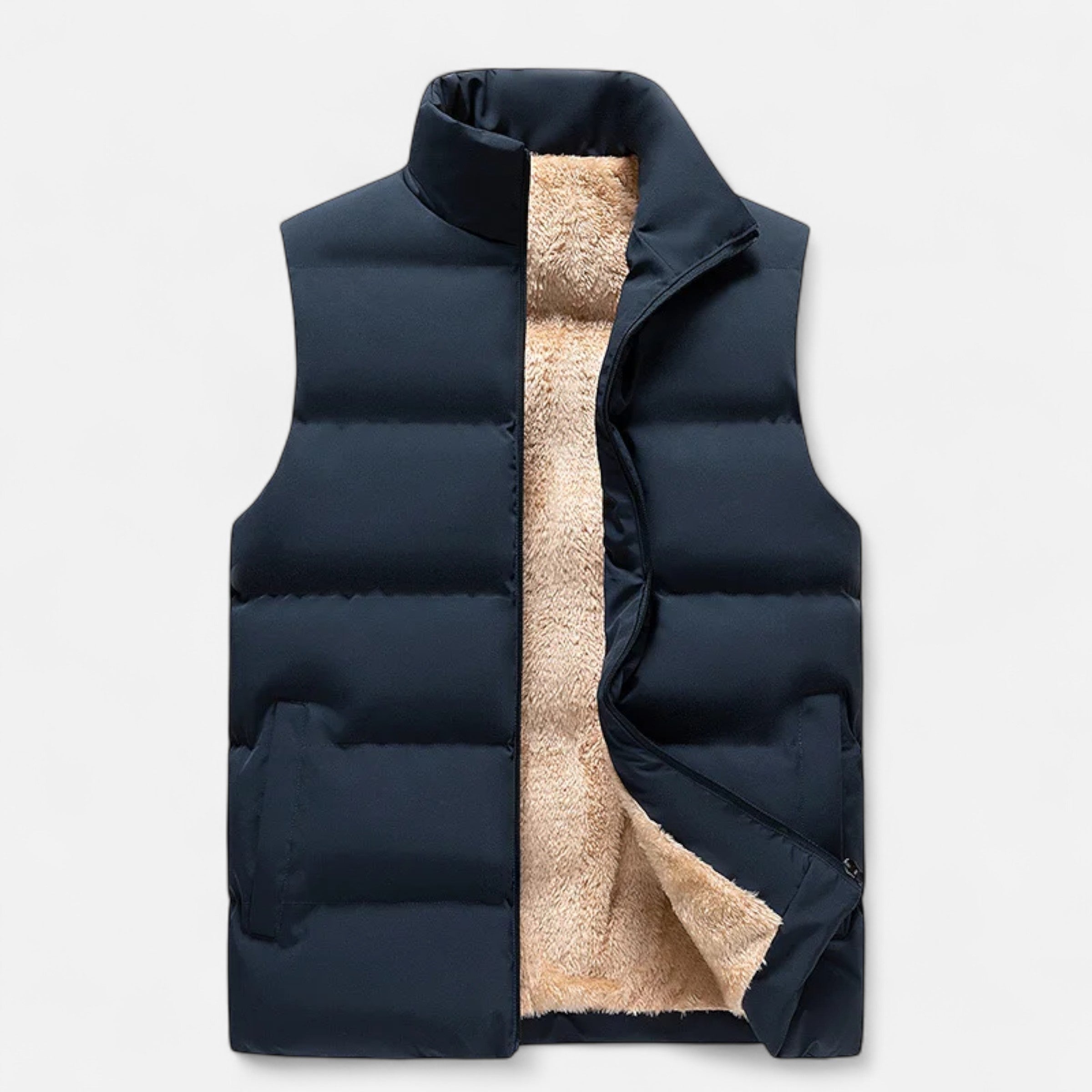 Padded Vest with Luxe Fleece Lining