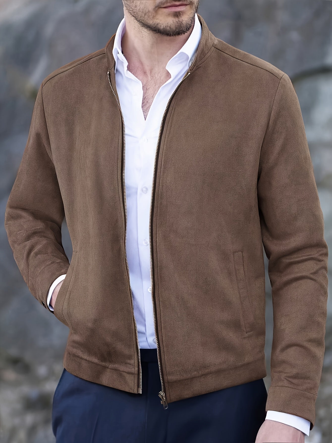 Tailored Lightweight Zip Jacket