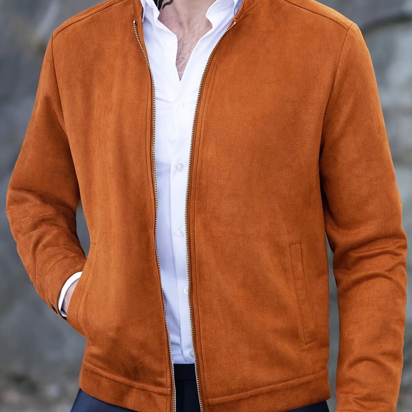 Tailored Lightweight Zip Jacket