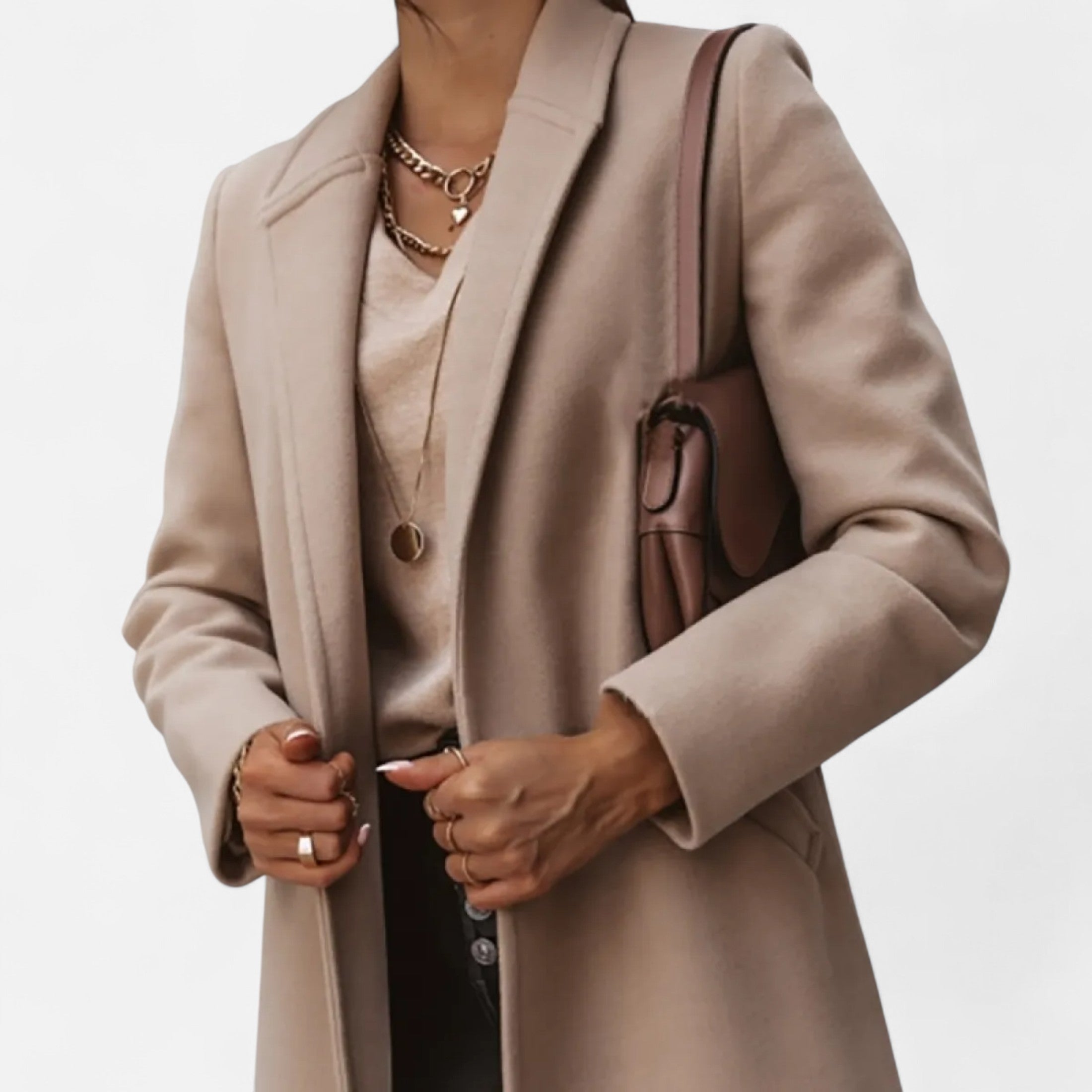Tailored Long Wool Overcoat