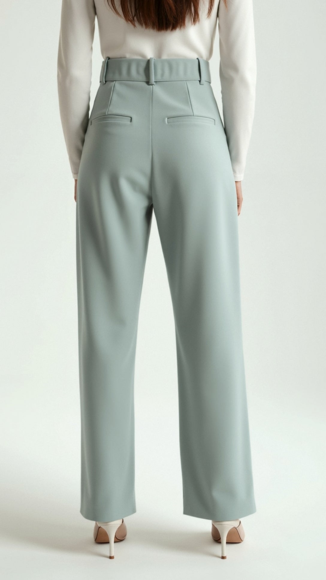 Tailored Wide-Leg Trousers with Refined Structure