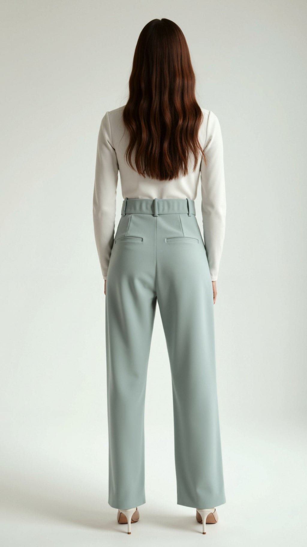 Tailored Wide-Leg Trousers with Refined Structure