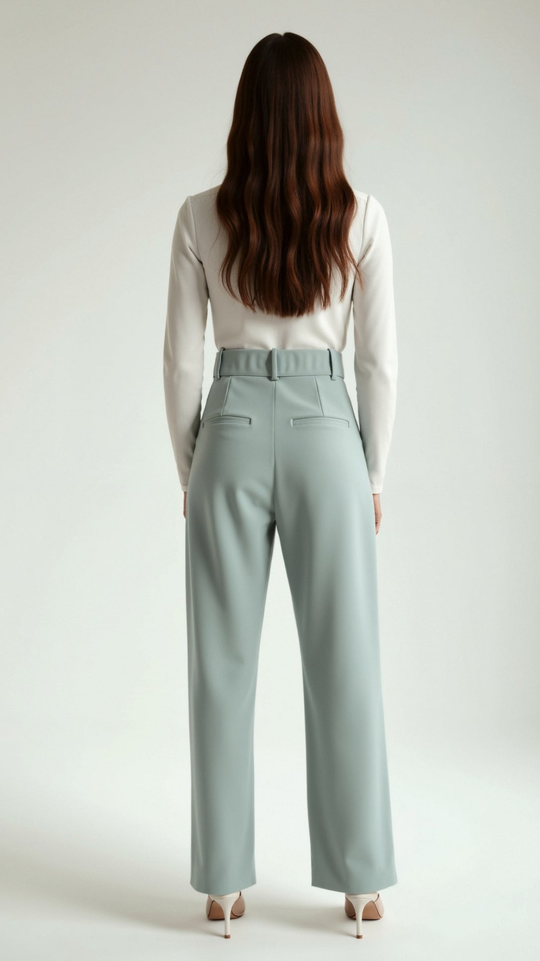 Tailored Wide-Leg Trousers with Refined Structure
