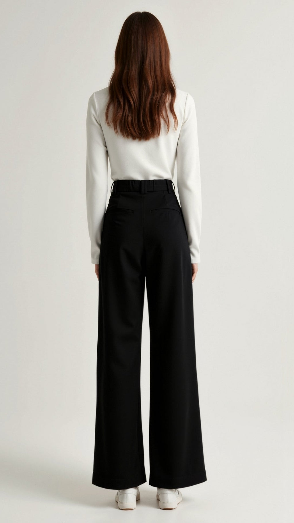 Tailored Wide-Leg Trousers with Refined Structure