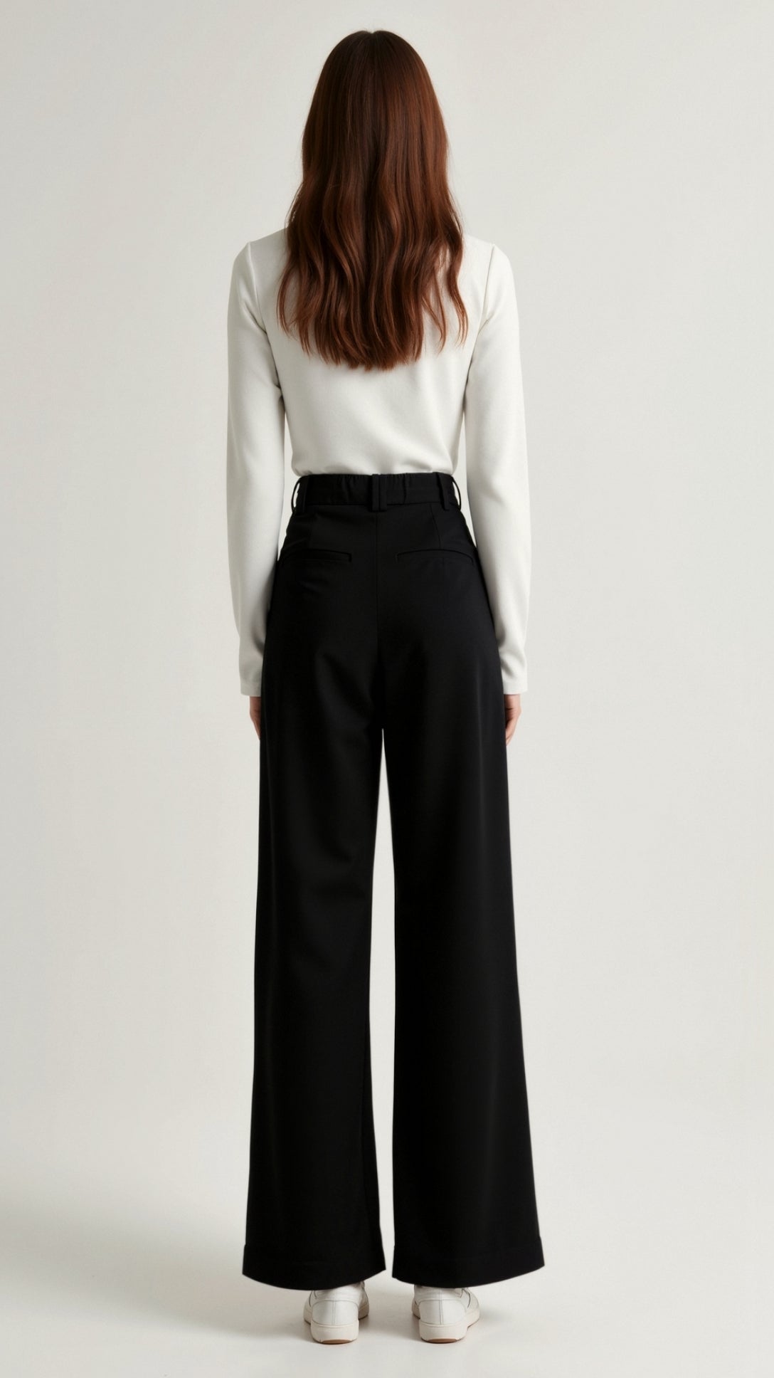 Tailored Wide-Leg Trousers with Refined Structure