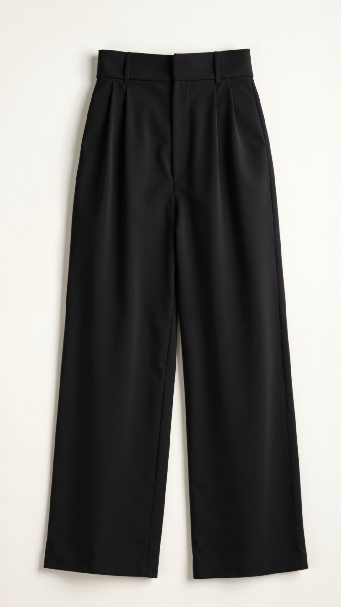 Tailored Wide-Leg Trousers with Refined Structure