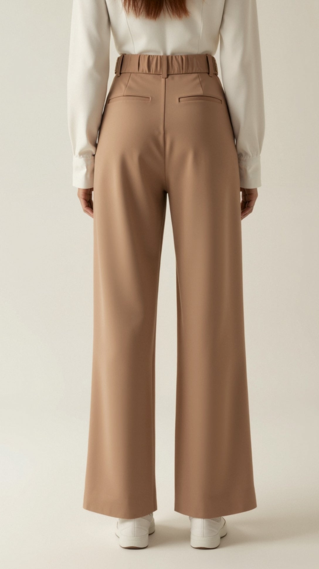 Tailored Wide-Leg Trousers with Refined Structure