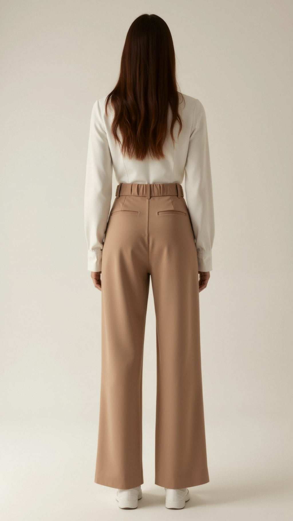 Tailored Wide-Leg Trousers with Refined Structure