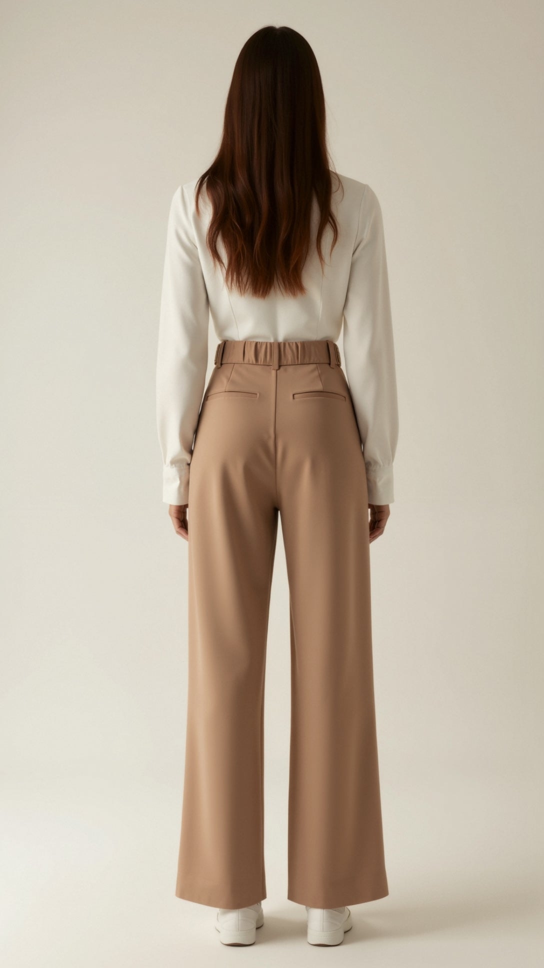 Tailored Wide-Leg Trousers with Refined Structure