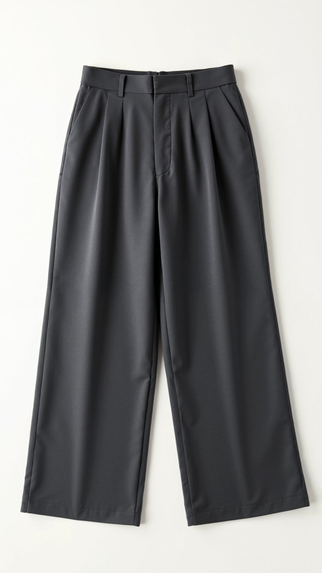 Tailored Wide-Leg Trousers with Refined Structure