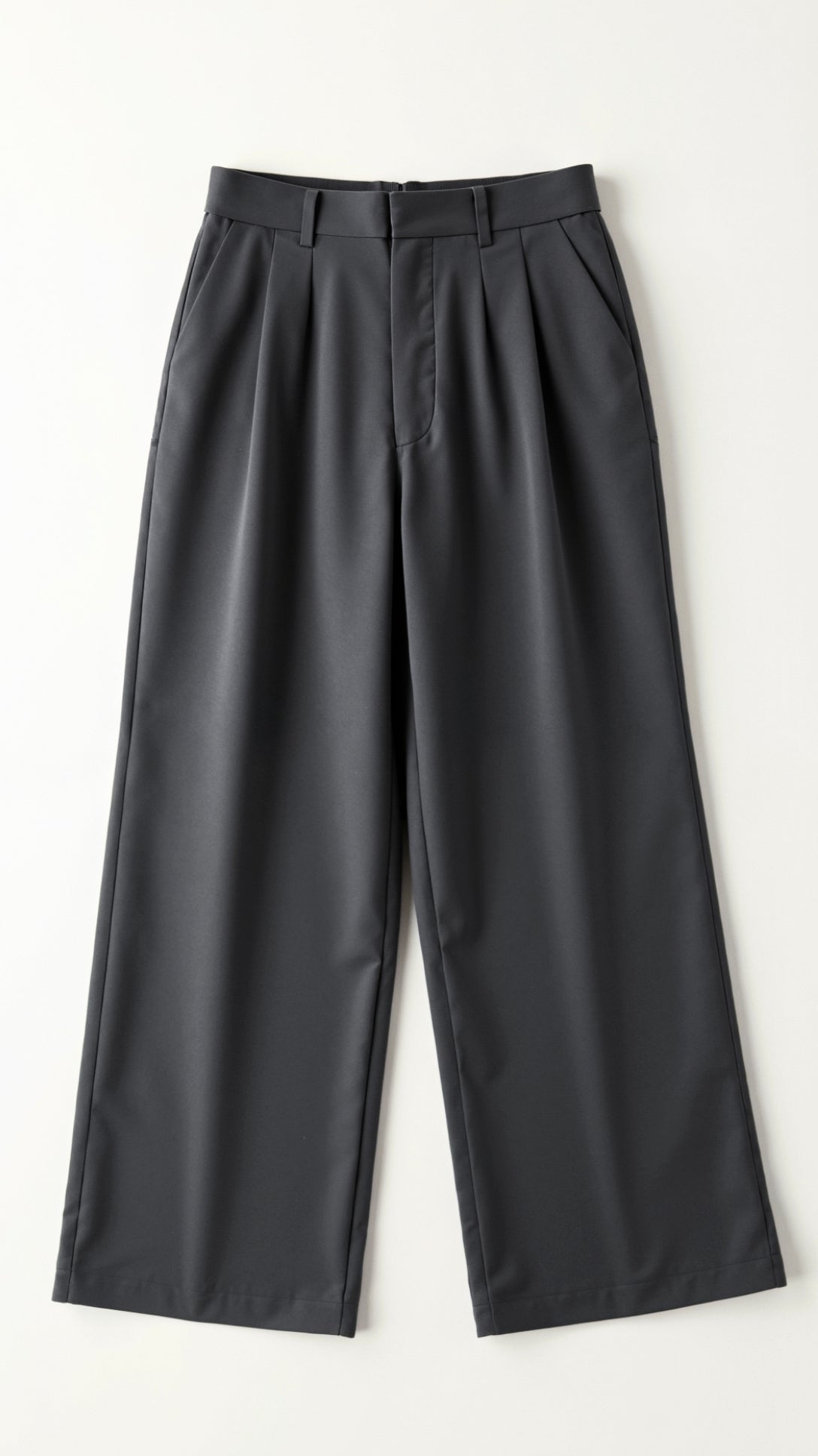 Tailored Wide-Leg Trousers with Refined Structure