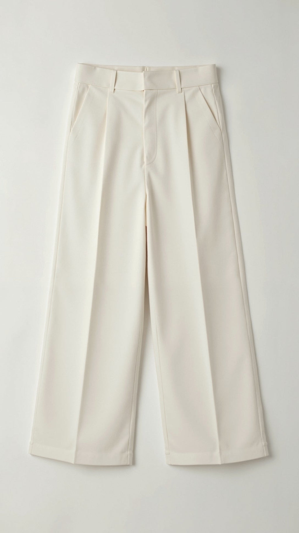 Tailored Wide-Leg Trousers with Refined Structure