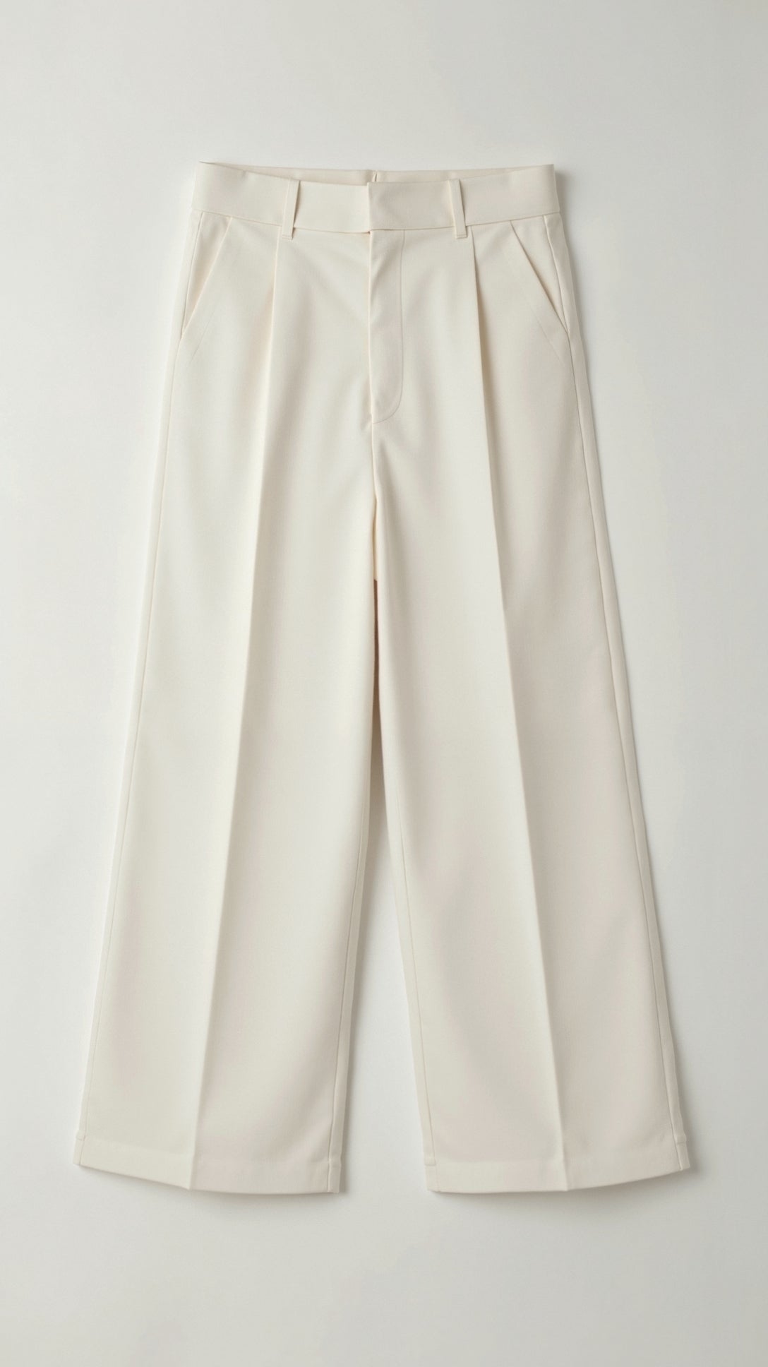 Tailored Wide-Leg Trousers with Refined Structure