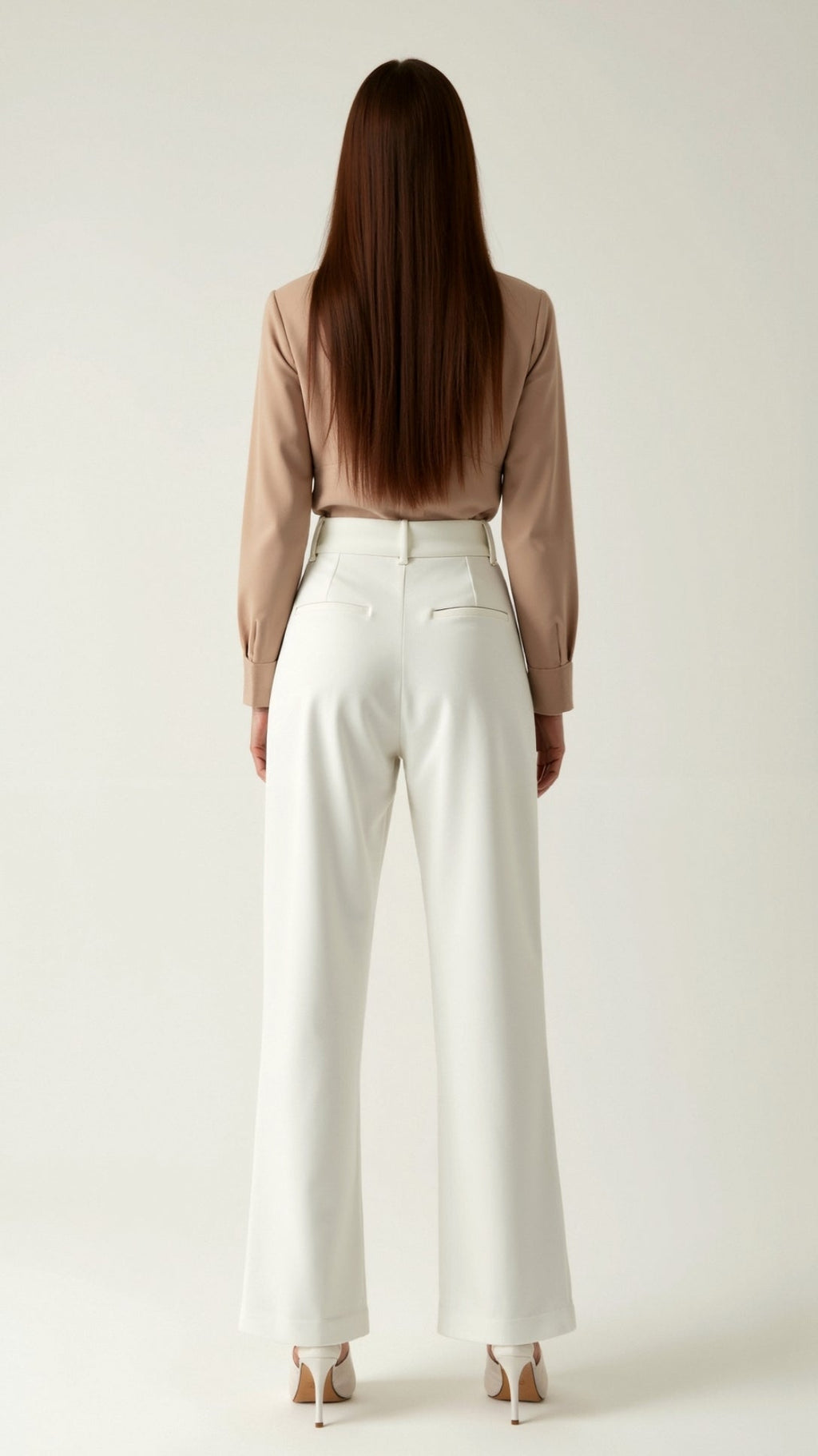 Tailored Wide-Leg Trousers with Refined Structure