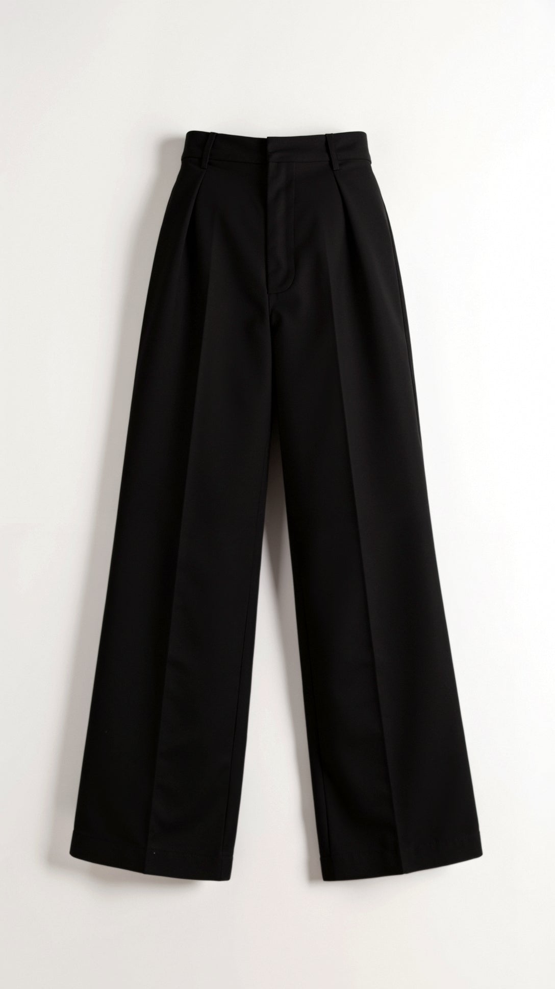 Tailored Wide-Leg Trousers with Refined Draping