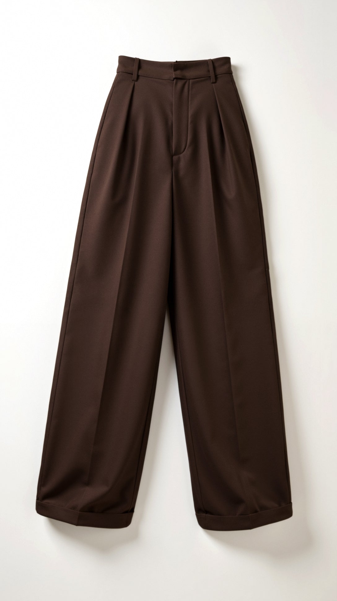 Tailored Wide-Leg Trousers with Refined Draping